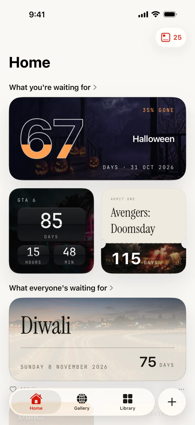 Any Countdown on iPhone