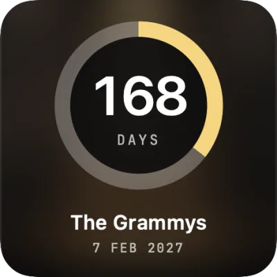 The Grammys countdown widget