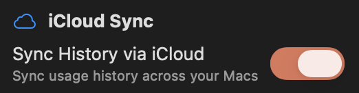 iCloud Sync