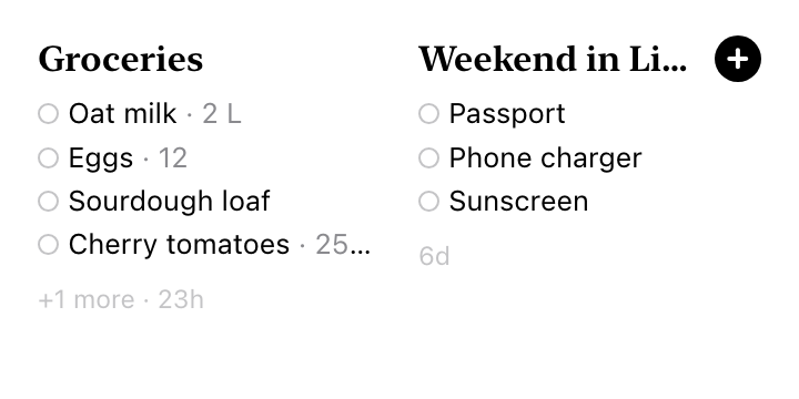 Medium widget